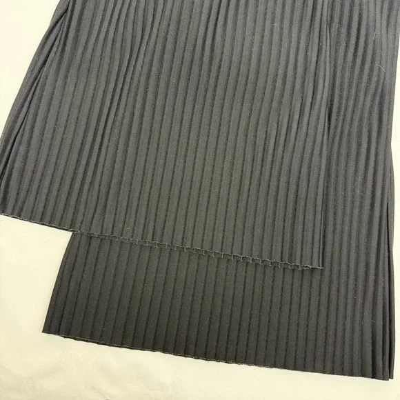 Frankie Shop Ribbed High Rise Flare Pants Black - Picture 4 of 5